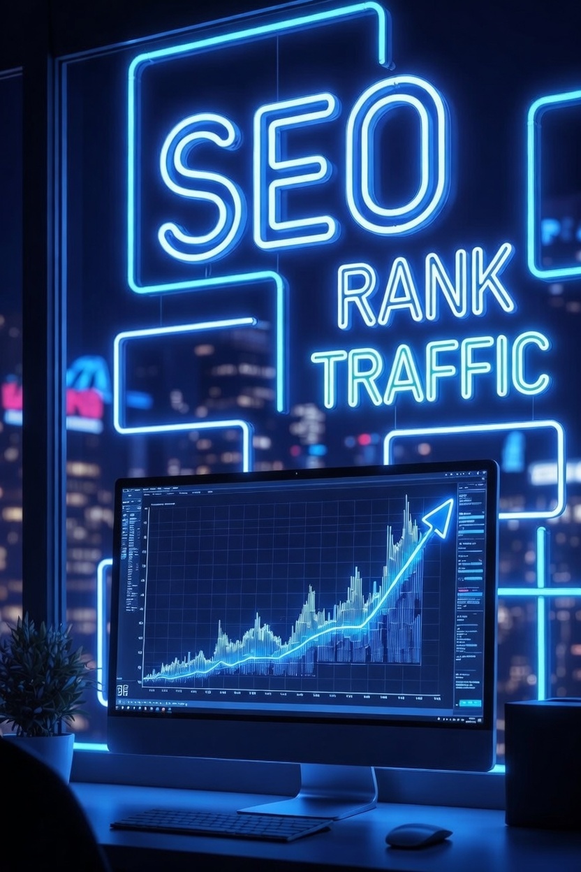 SEO analytics and optimization illustration
